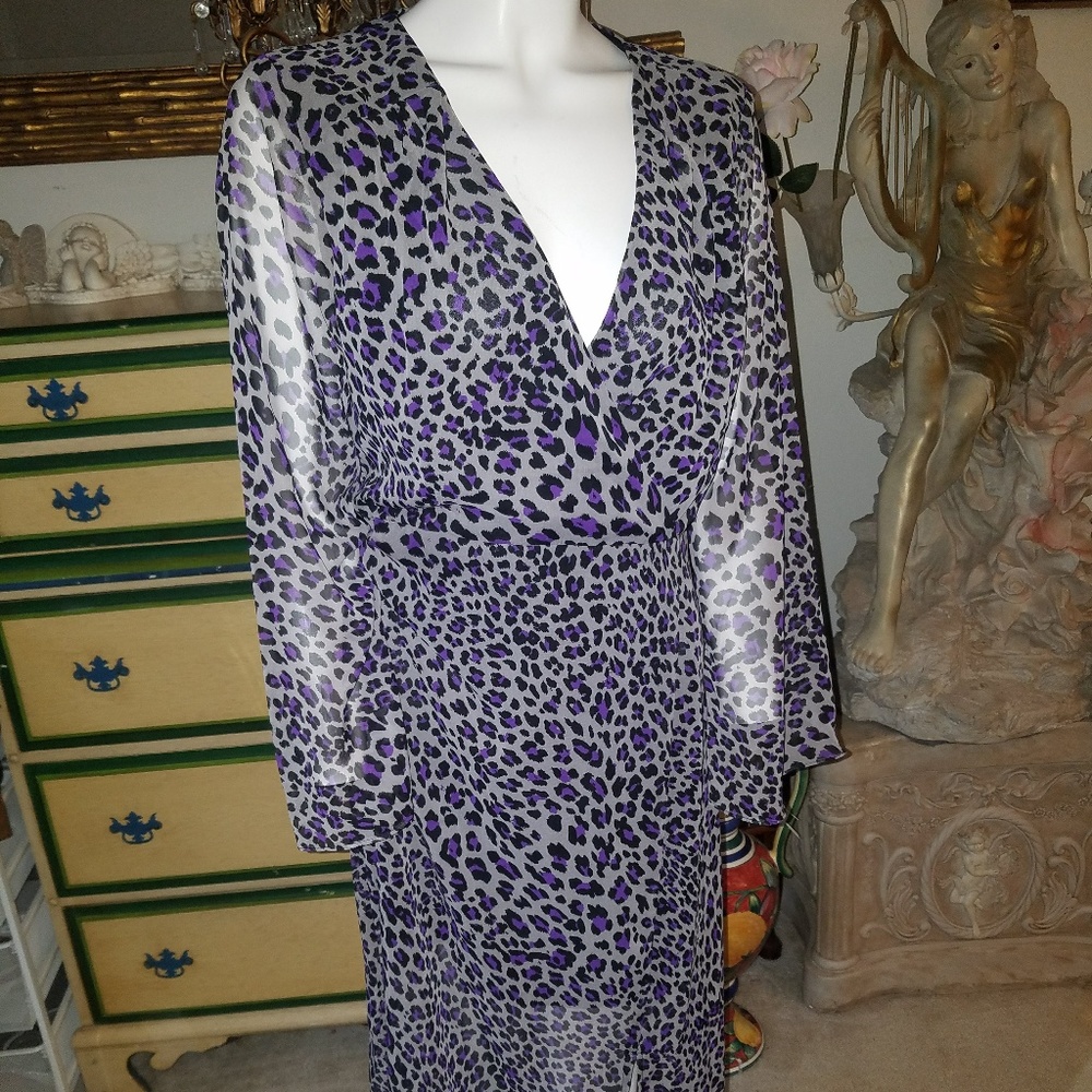 Beige By Eci Maxi Leopard Print Dress